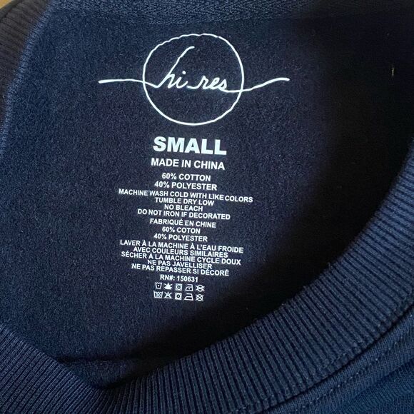 NWT Urban Outfitters Hi Res Butterfly Sweatshirt Women's Size S Black Oversized - Picture 13 of 13